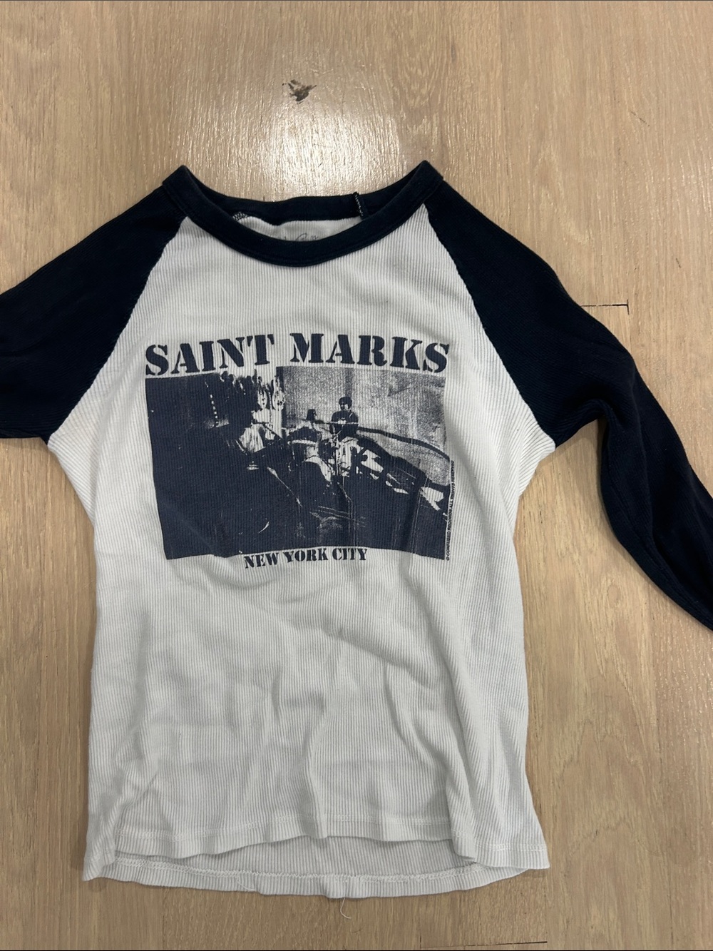 brandy melville long sleeve graphic tee saint marks